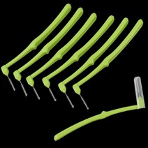 L형 어금니 치간 솔 칫솔 이쑤시개 SSSS 0.4MM 7P