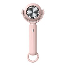 PIUJJA 무선 미니 휴대용 냉풍기 선풍기, 핑크색