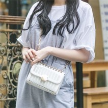 셀러허브(잡화) [라일리] Rly 미니 숄더백 파우치 골드체인 여름 포인트 미니백