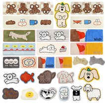 바이곰 캐릭터 발매트 / 인테리어 러그, 롱롱 베어