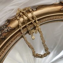 순금목걸이줄 체인 민줄 스네이크 뱀줄 2023 여성을 위한 멋진 고급 주얼리 스퀘어 14k 플레이트 체인 진