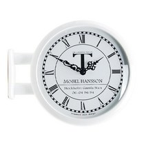 타임데코 모던 양면 시계 0604, 화이트