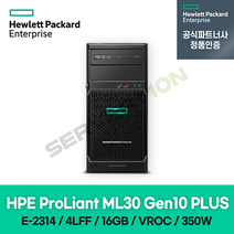 HPE ML30 Gen10 Plus E-2314 2.8G 4C 32GB 2TB