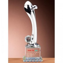 금속 트로피 F1064 골프 언더파 이븐파 트로피 싱글패, 기본 : 상세페이지 참조