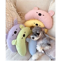 펫씨스터 강아지 반달베개 고양이 필로우 커버분리세탁 애견 턱배개, 퍼플