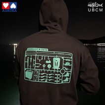 어복충만 낚시의류 낚시복 에깅 기모 후드티 에깅KIT, 블랙