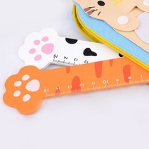 귀여운 15cm 자 눈금 15센치자 나무소재 문구 학용품, 화이트
