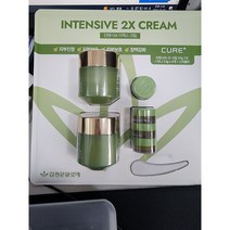김정문알로에 라 센스 로에 큐어 인텐시브 이엑스 크림, 피부진정 피부보습 피부보호 장벽강화, 크림50g x 2 + 미니3.5 x 4