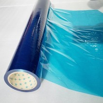 청랩 비닐랩 산업용 포장 표면보호 랩핑 파란색 필름 공업용 보호랩 PE 1000mm, A. 폭120cm길이100m두께3