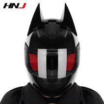 헬멧 오토바이 Bat Man Knight Helmet Horn Black Motorcross Motor Bike Men Motorcycle Casco Cool Kask, 07 939Antifog LenBright_04 XL