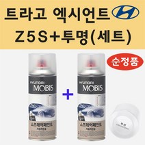 순정품 현대 트라고 엑시언트 Z5S 하이퍼실버 스프레이 페인트 + 투명스프레이 200ml