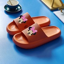 디즈니 미키마우스 욕실 샌들 슬리퍼 남성 여성 실내 가정용 EVA 탈취 목욕 여름
