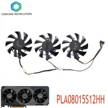 아수스 메인보드 75MM T128015BU PLA08015S12HH 그래픽 냉각 팬 TUF Gaming X3 RX5700 ASUS RX XT, [02] 3Pcs fan