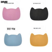 고양이 모래매트 외부튀김방지 고양이 이중 모래누설 고양이 모래대야 모래떨이매트 고양이화장실집 모래제어발매트, 더블레이어두꺼운고양이머리65*49cm
