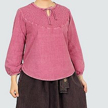 [바보사랑] 2697 여성 순면20수 리본 끈 블라우스 4color[조선클로젯], 상세 설명 참조, 색상:보라 / 사이즈:소(기성복상의66)