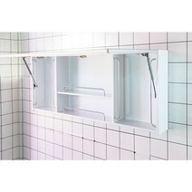 라비앙) 플랩장 화이트워시 1000*500 욕실장/쇼바장/욕실수납장/욕실상부장/라비앙욕실장/, 플랩장 화이트워시1000, 수도권설치(설치비있음)