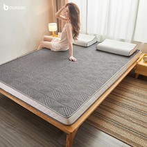 매트리스토퍼 돌 침대 라텍스 매트리스 토퍼 접이식 싱글 더블 미끄럼 방지 부드럽고 편안한 고무 쿠션 척추 보호, 180x200cm, Thick 6cm