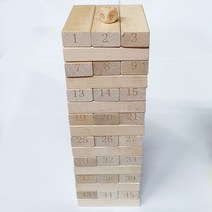 쌓기블럭(48p) 젠가블럭 카프라 5종 택1/ 원목숫자 칼라 파스텔칼라 원목카프라 칼라카프라 보드게임 실내가족놀이완구 가베 어린이 노인 학습교구 선물, 쌓기블럭(48p) 원목숫자