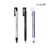 아주문구 TOMBOW 톰보 모노 제로 샤프식 지우개 라운드형, 1개, TOMBOW 톰보 모노 제로 샤프식 지우개 스퀘어드형 실버