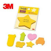 3M/슈퍼스티키SN/모양포스트잇 포스트잇, 하트, 1개