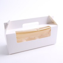 머핀상자 포장 컵케이크 쿠키 투명창 상자 (10장), 3구-화이트(10장)