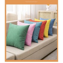 북유럽 거실 소파 쿠션 커버 디자인 쿠션 요추 베개 커버 + 내부 코어 40cm, 애플 그린