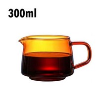 내열 유리 범위 커피 서버 300ml 550ml 물병 드립 포트 주전자 브루어 바리스타 1.13, Yellow, CHINA