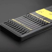 텅스텐 강한 묶음 바늘 2본 10조 옥수수 생미끼 스위벨 낚시 후크, 블루화이트, 감성돔형, 6호, 10개