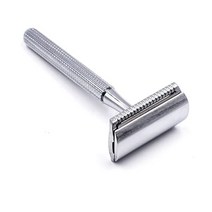Parker Safety Razor 78R 플래티넘 블레이드 안전 면도기, High Lustre Chrome