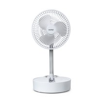 이스타 접이식 회전 선풍기 ES-FD7200 휴대용 탁상용 캠핑용 대용량 배터리 충전, ES-FD7200 화이트
