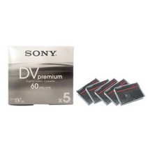 SONY 미니 디지털 비디오 카세트 5 권 팩 5DVM60R3, 상품명참조