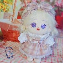 20cm 아이돌 스타 인형 솜 뭉치 봉제 애착 여자 원피스 블라우스 헤어밴드 옷 꾸미기, 20cm + snxs