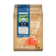 소프트밥 전연령 증기로 찐 사료, 생선, 1kg, 2개