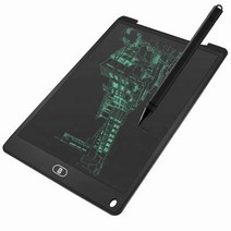 전자 드로잉 보드 LCD 화면 쓰기 태블릿 디지털 그래픽 드로잉 장난감 전자 필기 패드 보드 + 펜, 12 inch black