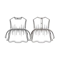 [아이옷만들기] [pattern]569.캠벨 레이어드 베스트, 기본