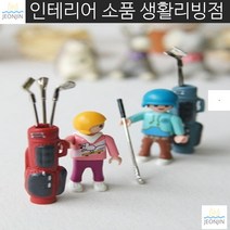 카운터인형 개업선물 황금 차량용인형 골프채 골프백 매장용 집들이선물 럭키, 레드