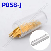 P058-J 소형 원형 헤드 스프링 테스트 프로브 포고 핀 P058-J1 직경 0.58mm 길이 15.0mm 회로 기판 20 개 100, [02] 100PCS