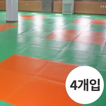 장판닷컴 퍼즐매트 4장세트 - 19mm 유아퍼즐매트 대형퍼즐매트 놀이방매트 어린이집매트 체육관매트 홈트매트 유아매트 거실매트 양면매트 셀프시공매트, 19T 주황+초록 - 4장세트