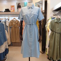 [페이지플린] 청반팔원피스 뉴코아울산점