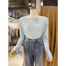 ab.fz 스퀘어넥 스트라이프 티셔츠 ABXX5QK34G US