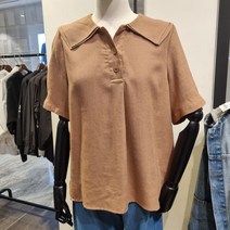 데이텀 모달혼방 이중카라블라우스