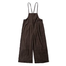 LEE 우먼스 릴렉스 코듀로이 와이드 점프수트 브라운 Womens Relaxed Corduroy Wide Jumpsuit Brown