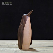 원목조각상 귀여운 북유럽 덴마크 인형 장식 공예품, 흑호두 13cm