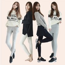 여성 레깅스 기본 면스판 치마 스포츠 요가 반바지 기모 국내직영생산