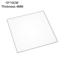 투명 아크릴 시트 반투명 보드 폴리 메틸 메타 크릴 레이트 두께 1mm9mm 크기 10x2, 10x10cm+4mm