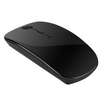 2022 새로운 휴대용 울트라 얇은 광학 마우스 무선 3 조정 가능한 DPI 2.4G 수신기 PC 노트북, 중국, black