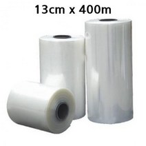 [와이제이] 0.03mm 13cm x 1롤 400m PVC 수축비닐 원통형, 상세페이지 참조