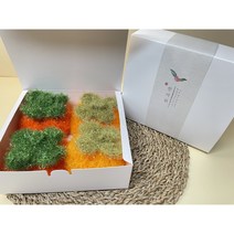 예쁨뜨개질 감수세미 4개세트 추석 명절 선물세트 핸드메이드아크릴 손뜨개 선물용 예쁨주의 뜨개수세미, 주황감4개