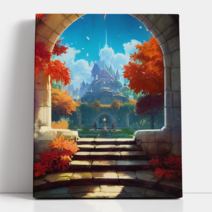 아트앤코 DIY 보석십자수 액자 캔버스형, 1세트, 아름다운 세상의 문