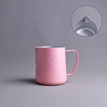 커피 넉박스 대형 프레스 찌꺼기 고무바 거름방 박스봉 디스트 리뷰터 스탠드 서랍형 수동 핸드 그라인더 미니 정품 JIBBI 백조 라떼 아트 컵 커피 라떼 아트 실린더 전문 지적 입 양각 우유 거품 컵 경쟁 400ml, 복숭아가루 400ml